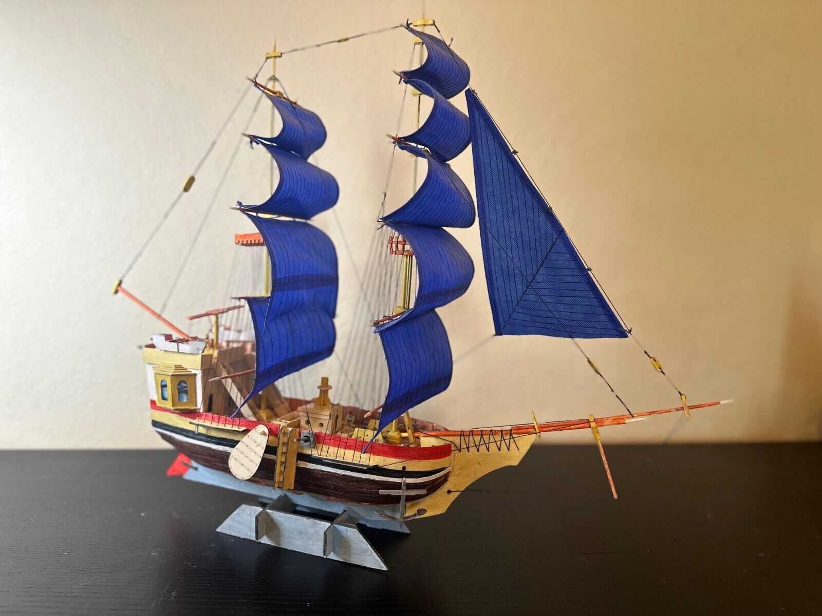 Handcrafted Wooden Model Ship CLAM FISHING BOAT   1.814 MARIA MEDITERRANEA