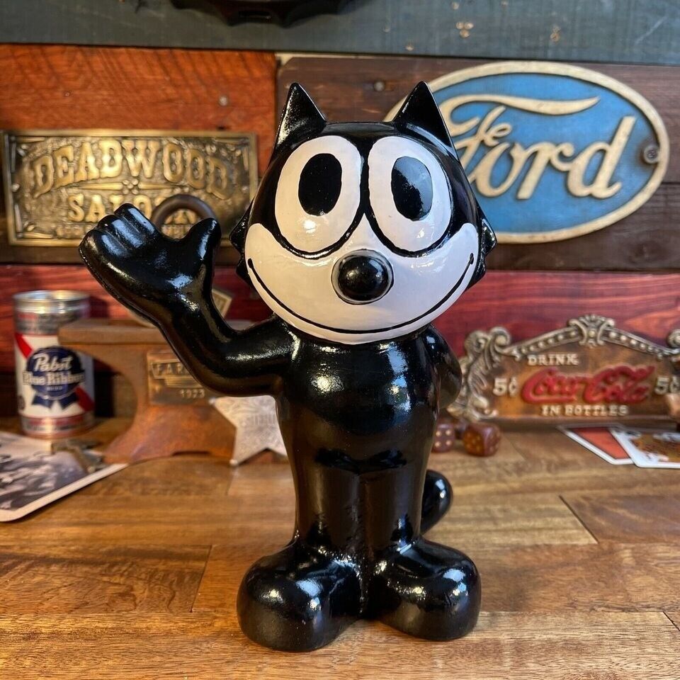 Felix the Cat Cast Iron Coin Bank With Painted Finish (9