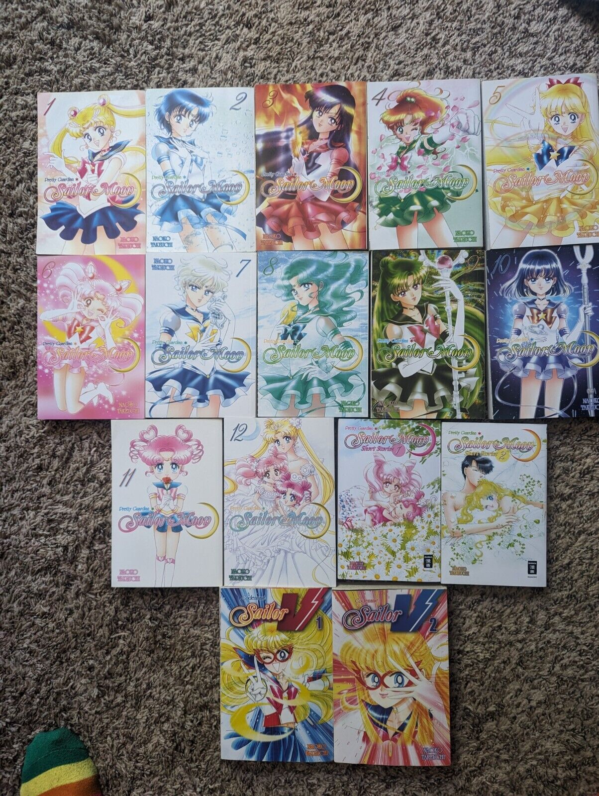 Sailor Moon Pretty Guardian Vol 1-12 Complete +Short Stories 1,2 + Sailor V 1 ,2