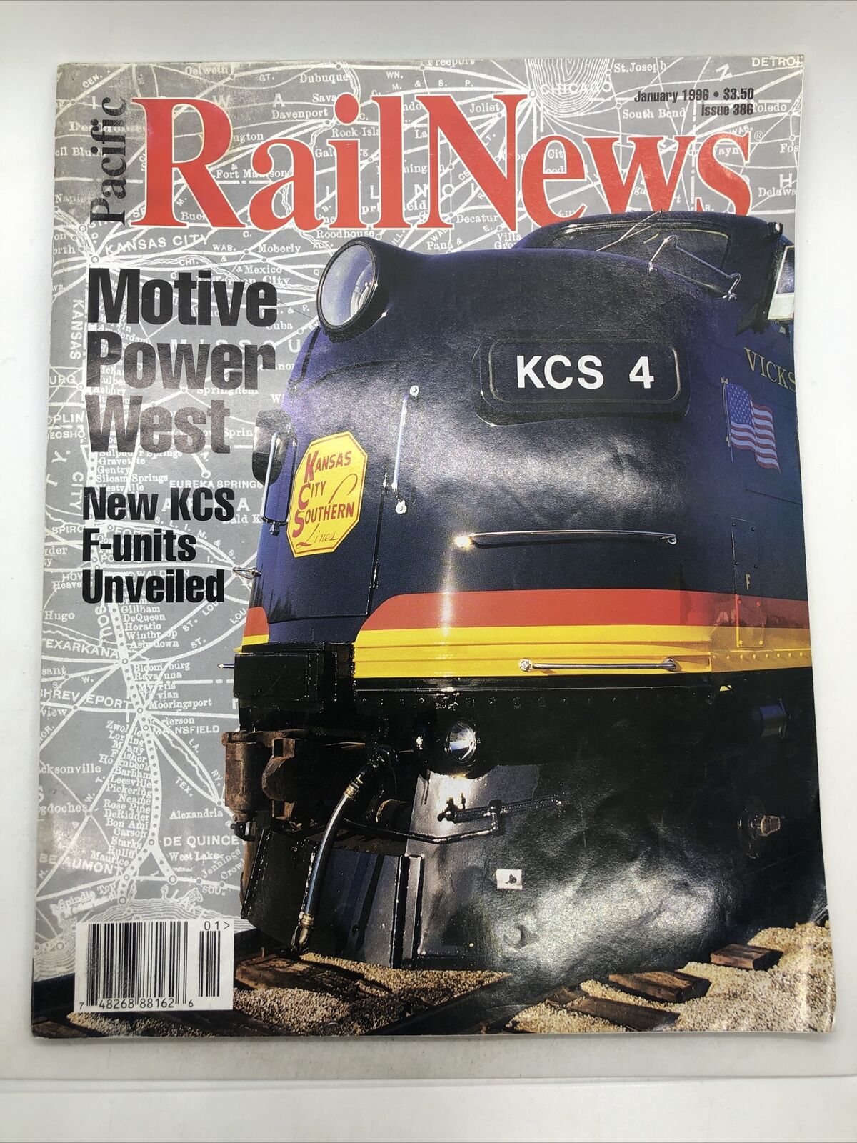 PACIFIC RAIL NEWS - Magazine Back Issue - January 1996 